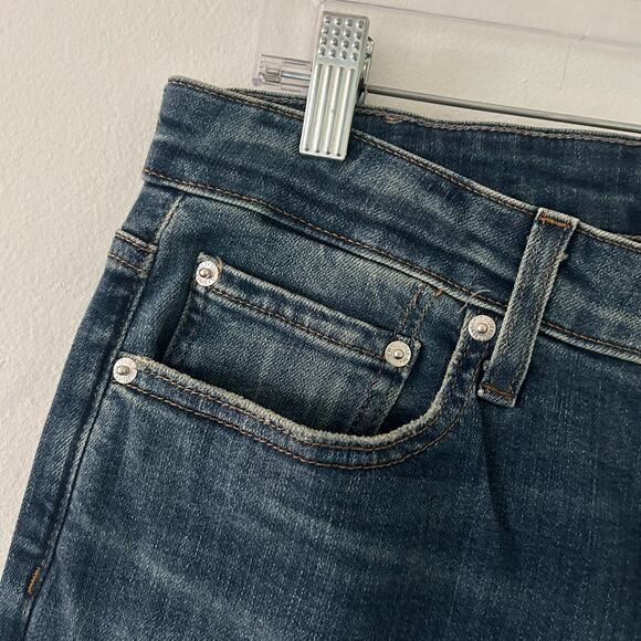 Edwin Women's Lark Mid-Rise Bootcut Denim Jeans Flashback Medium Wash 30 New - Picture 4 of 11